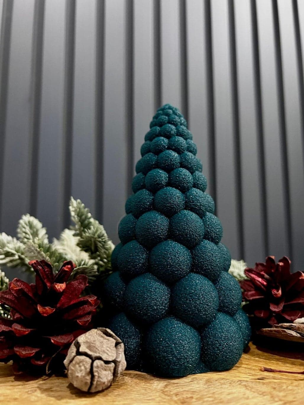 Nowoczesna bąbelkowa choinka 3D 18 cm – dekoracja świąteczna